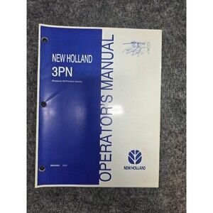New Holland 3PN Operator's Manual Heavy Equipment Manual 86634023
